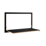 Secr�taire mural noir 100 x 60 cm fl�pps - ambivalenz