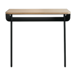 Secr�taire noir en bois et m�tal kapriss - resistub