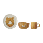 Service de table kittie gr�s marron - bloomingville mini