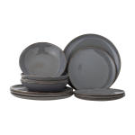 Service de vaisselle en gr�s gris sandrine - bloomingville