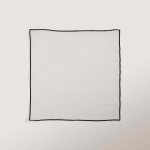 Serviette de table carlina beige clair et bourdon noir - madura