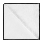 Serviette de table carlina blanc et bourdon noir - madura