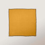 Serviette de table carlina jaune ocre et bourdon noir - madura