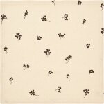 Serviettes de table en coton organique beige et chocolat 40cm baies - ferm living