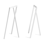 Set de 2 grands tr�teaux en acier blanc loop stand - hay