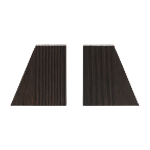 Set de 2 serre - livres en acajou massif fonc� grooves - ethnicraft accessories