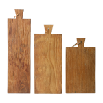 Set de 3 planches � pain en teck - hkliving