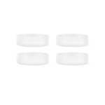 Set de 4 bols de service en verre givr� ripple - ferm living