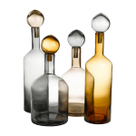 Set de 4 bouteilles marron en verre bubbles & bottles - pols potten