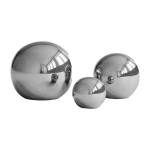 Set de trois balles en c�ramique et finition chrom� - 101 copenhagen