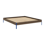 Sommier en acier vivid blue et pin carob brown 180x200cm core - karup design