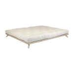 Sommier en bois clair et matelas �cru 180x200cm senza comfort - karup design