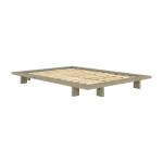 Sommier en bois de pin sage green 180x200 cm japan - karup design
