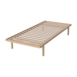 Sommier en ch�ne pigment� blanc 90 x 200 cm elton - bolia