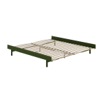 Sommier extensible 90 - 180cm en acier blanc avec lattes - moebe