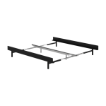 Sommier extensible en acier noir 90 - 180cm sans lattes - moebe
