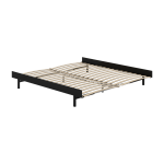 Sommier extensible en acier noir avec lattes 180cm - moebe
