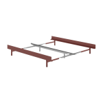 Sommier extensible en acier rose 90 - 180cm sans lattes - moebe