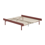 Sommier extensible en acier rose avec lattes 160cm - moebe