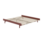 Sommier extensible en acier rose avec lattes 180cm - moebe