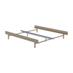 Sommier extensible en acier sable 90 - 180cm sans lattes - moebe