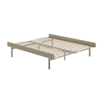 Sommier extensible en acier sable avec lattes 160cm - moebe