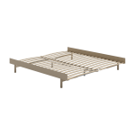 Sommier extensible en acier sable avec lattes 180cm - moebe