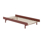 Sommier avec lattes en acier rose 90cm - moebe