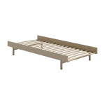 Sommier avec lattes en acier sable 90cm - moebe