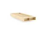 Sommier avec rangement en bois de pin naturel 90x200cm merge - karup design