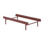 Sommier sans lattes en acier rose 90cm - moebe