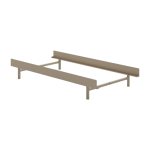 Sommier sans lattes en acier sable 90cm - moebe