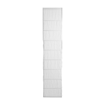 Store bateau 220x45 cm blanc et bourdon noir carlina - madura