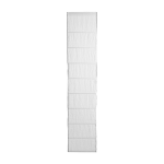 Store bateau 220x45 cm blanc et bourdon noir carlina - madura