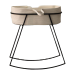 Structure de berceau en acier noir 77x44x80cm korsina - metallbude