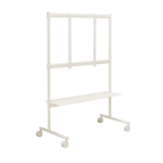 Support pour tv en m�tal blanc pearl 79x43x117cm rover - pedestal