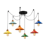 Suspensions en acier multicolore 114x24x100cm manavgat - home design