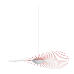 Suspension en acier vermillon 110cm vertigo nova - petite friture
