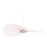 Suspension en acier vermillon 190cm vertigo nova - petite friture