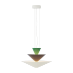 Suspension en aluminium fil� et acier vert bleu blanc 60cm gio ln14 - &tradition