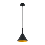 Suspension en aluminium noir et or pam - g - faro barcelona
