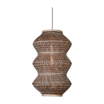 Suspension en bambou abat - jour naturel et marron 40x67cm barbados - good & mojo