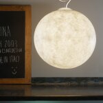 Suspension blanche luna 1 - in - es. artdesign
