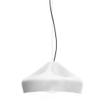Suspension en c�ramique blanche 44x26cm pleat box 47 - marset
