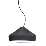 Suspension en c�ramique noire 44x26cm pleat box 47 - marset