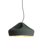 Suspension en c�ramique verte et dor� 44x26cm pleat box 47 - marset