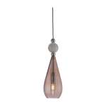 Suspension en cristal rose et argent� smykke - ebb & flow