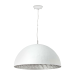Suspension en fibre de verre blanc et argent� magma - faro barcelona