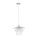 Suspension en m�tal blanc xs papillon - forestier