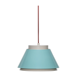 Suspension en m�tal bleu et beige remi - h�bsch